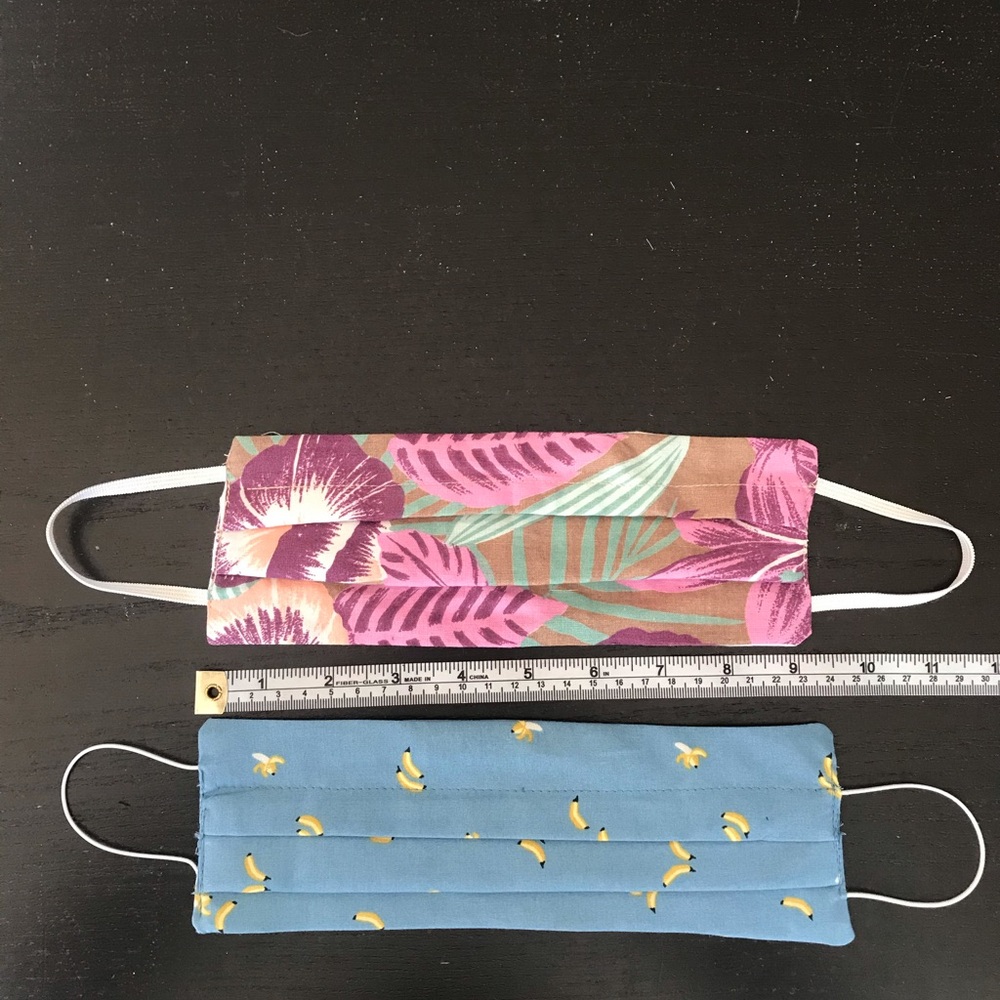 2 fun prints face masks